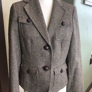 Tweed-style classic blazer